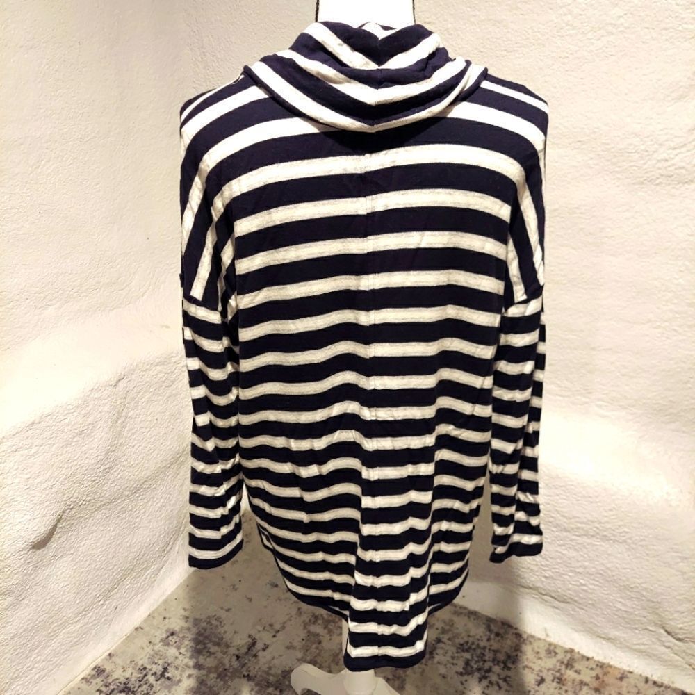 LOU & Grey Top Blue And White Striped Womens Size Medium - Picture 5 of 6